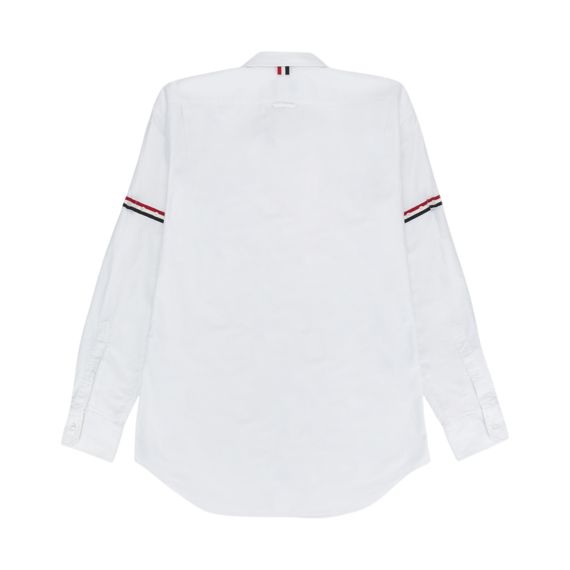 톰브라운 옥스포드 스트라이프 그로그랭 암밴드 클래식 셔츠 화이트(Thom Browne Oxford Striped Grosgrain Armband Classic Shirt White) - 2