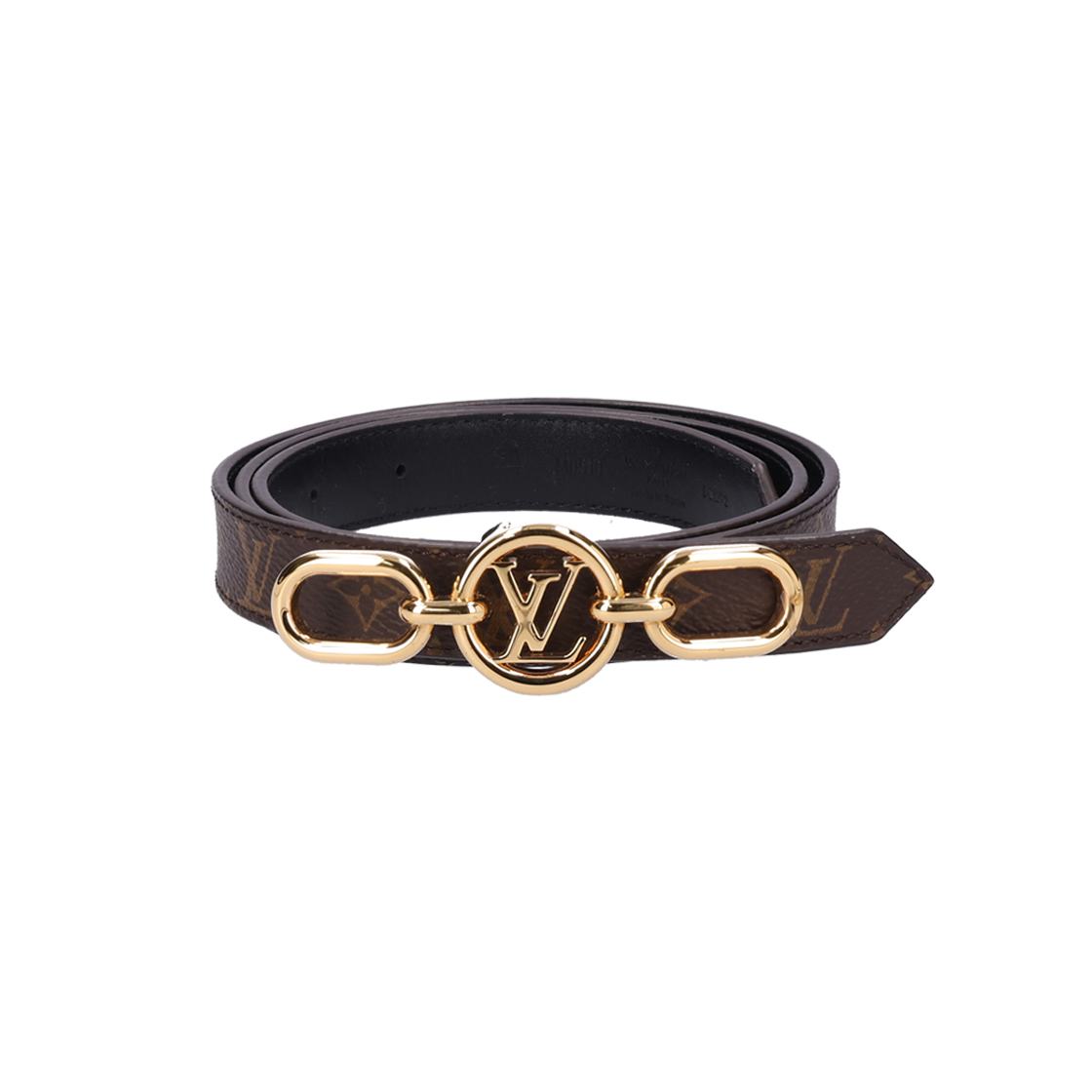 ITLRW6TICUTW Louis Vuitton M0510 LV Circle Prime Monogram Belt Black