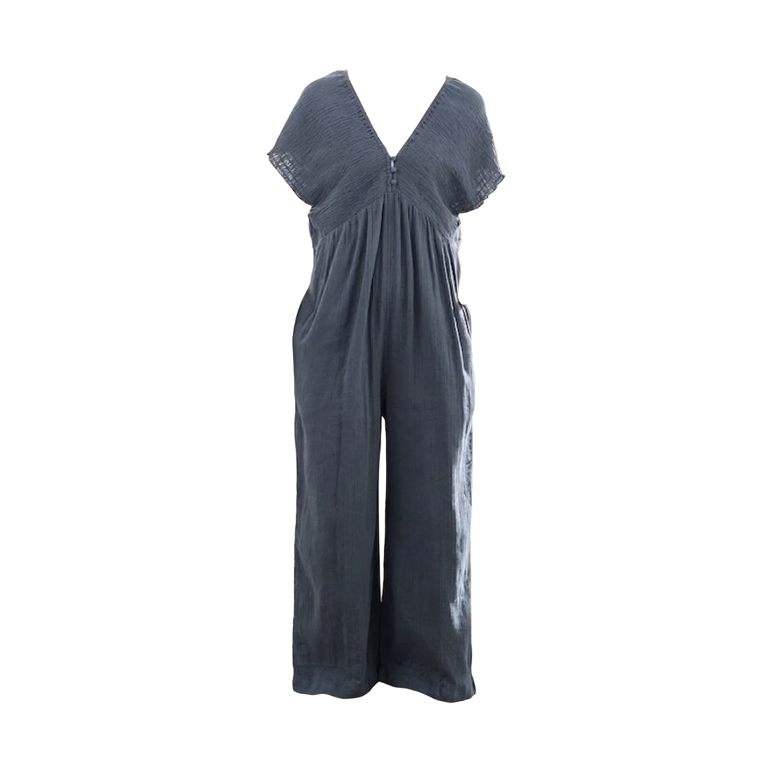 (W) 프릭스 스토어 인디언 더블 거즈 셔링 올인원 블루((W) Freak's Store Indian Double Gauze Shirring All-In-One Blue)