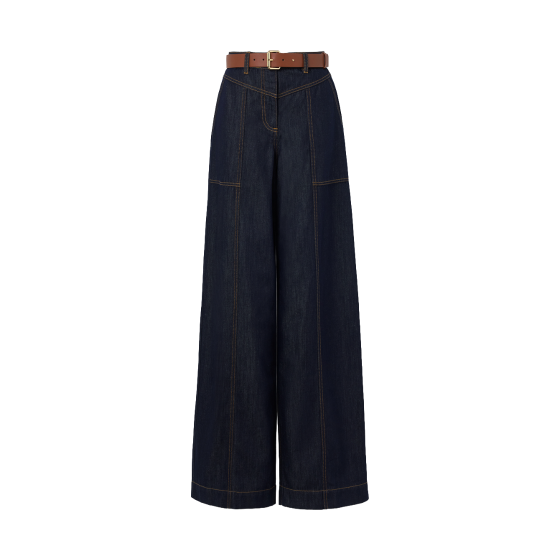 셀프 포트레이트 우먼 데님 스트레이트 레그 진 블루 인디고 - 26FW(Self Portrait Women Denim Straight Leg Jeans Blue Indigo - 26FW)
