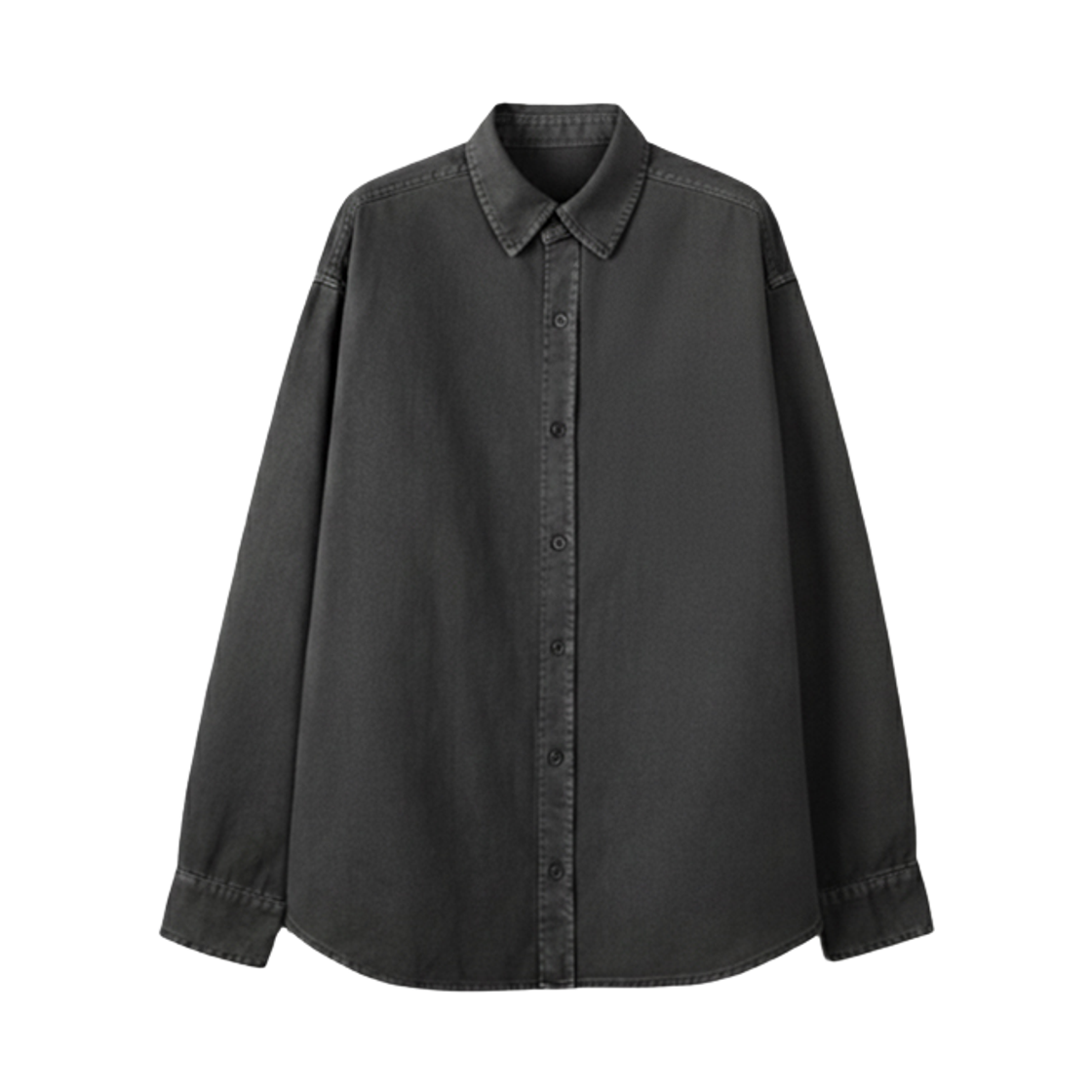 GCIN7779-차콜 GCLIP Vintage Pigment Regular Fit Shirt Chacoal