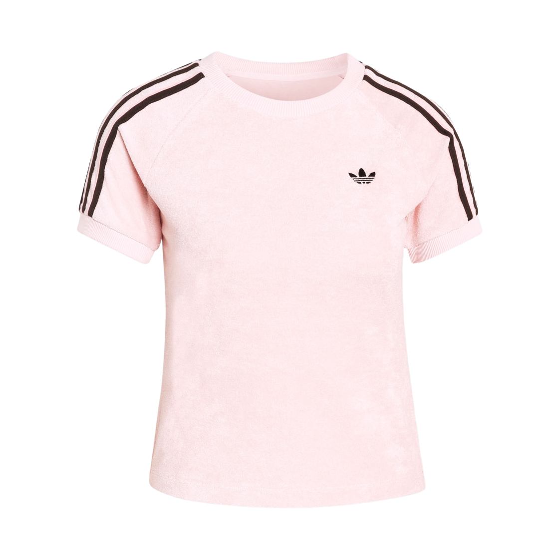 KD1410 (W) Adidas Terry Towel Cali T-Shirt Sandy Pink - KR Sizing