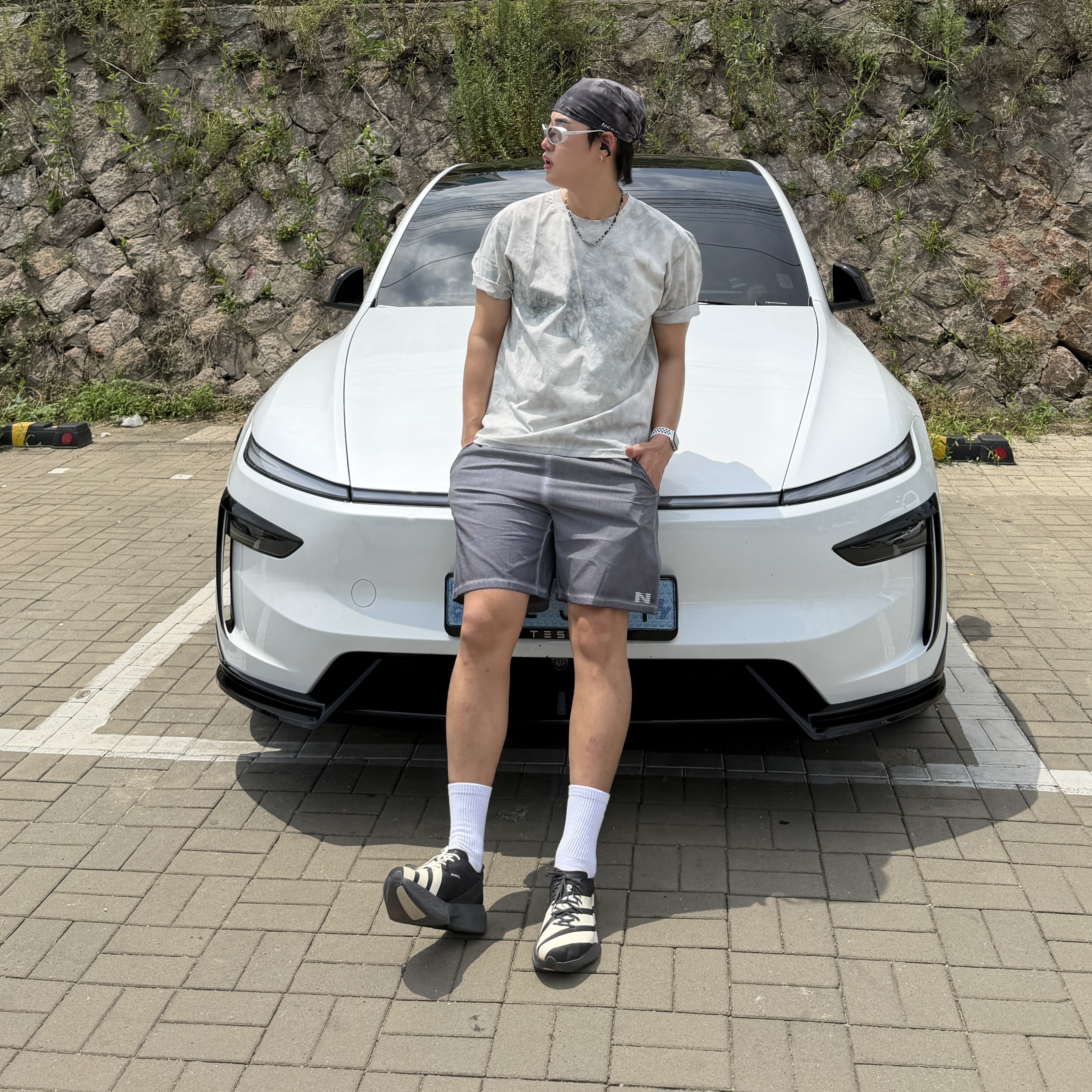 Y-3 Adios Pro 4 Utility Black Off White 착용 스타일 - 2