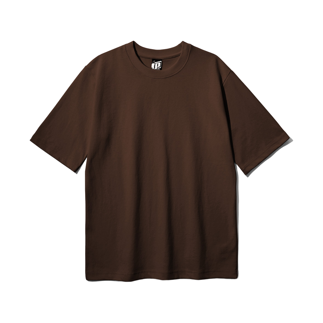 KHST1011_brown_k FP142 Double Cotton Muji Short Sleeve Brown KHST1011