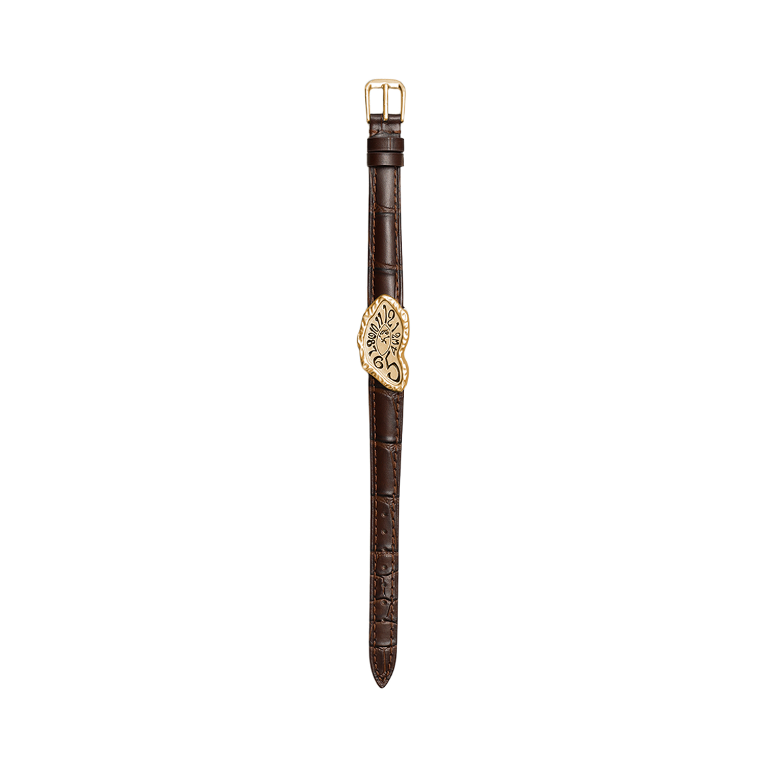 토우토우아카이브 타임리스 트위스트 위슬릿 5.0 브라운 골드(TOWTOW.ARCHIVE Timeless Twist Wristlet 5.0 Brown&Gold)
