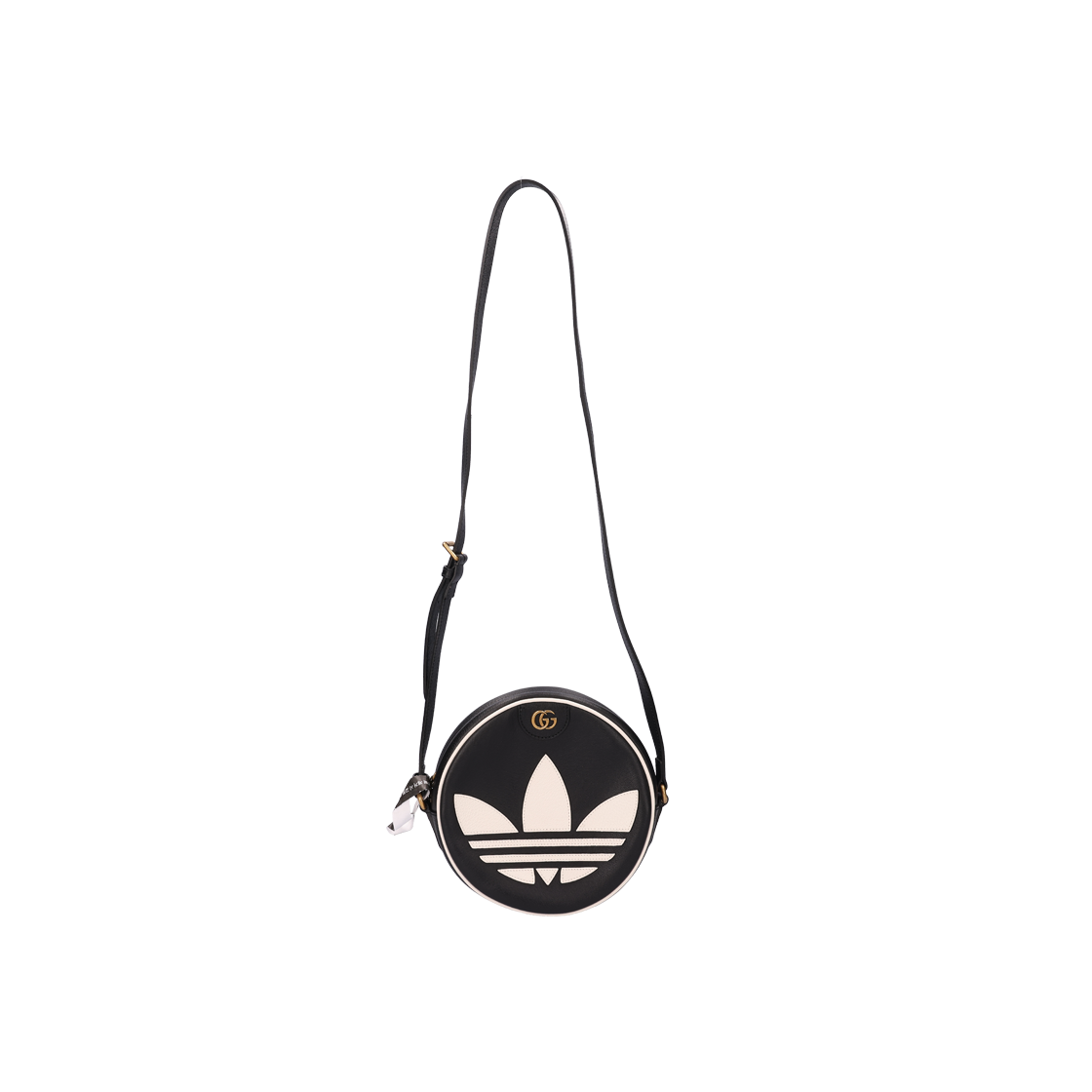 ITGE4SV742TJ Gucci x Adidas Ophidia Round Tambourine Crossbody Bag Black