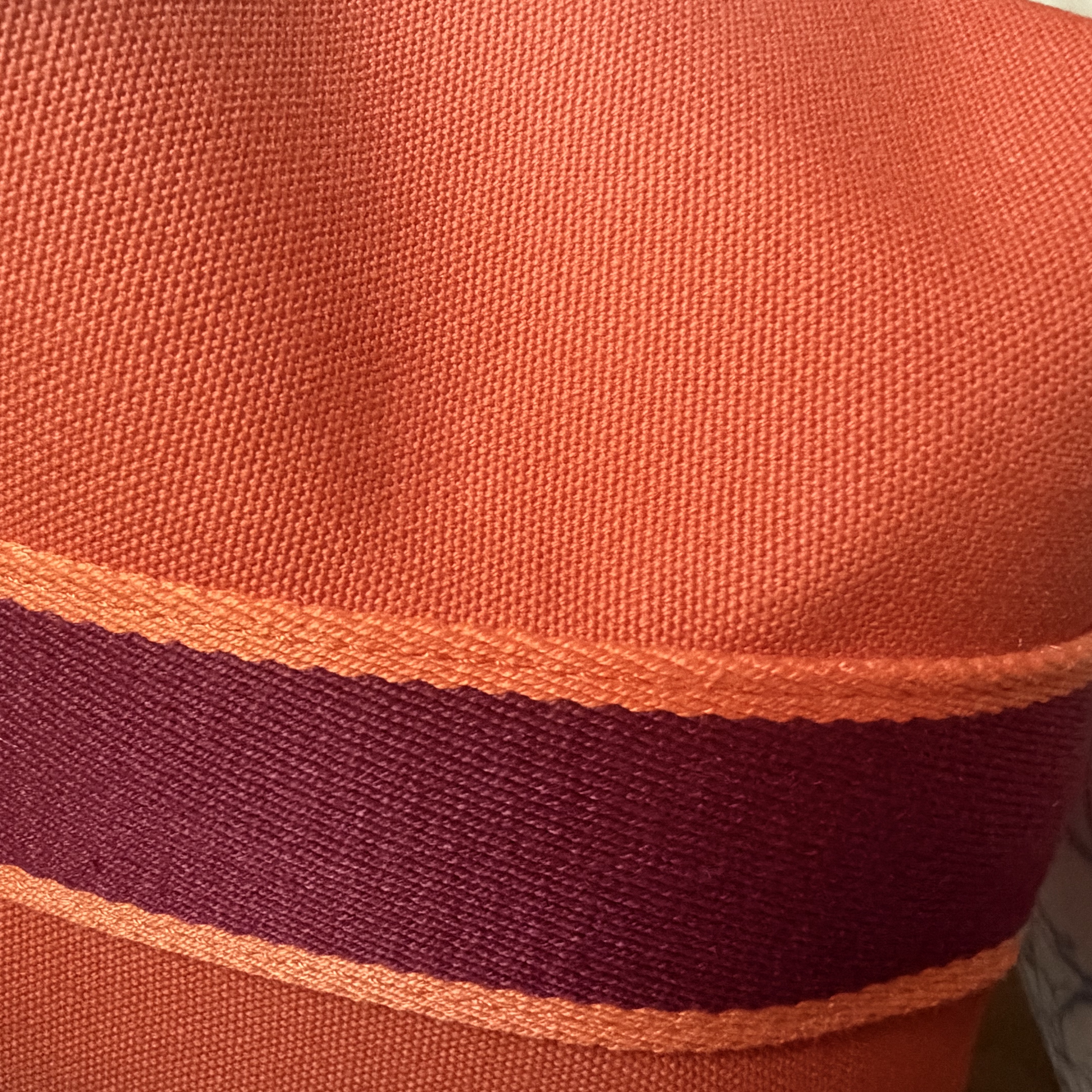 Hermes Large Bride-A-Brac Case Canvas & Orange Feu 착용 스타일 - 4