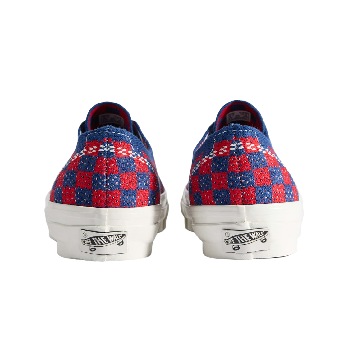 반스 LX 어센틱 44 EK 펑크 체크 레드 블루(Vans LX Authentic 44 EK Punk Check Red Blue) - 2
