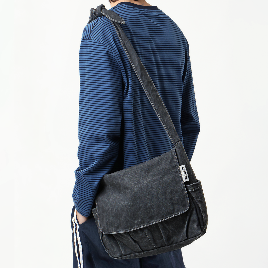 버빌리안 데미안 메신저백 블랙(Bubilian Damien Messenger Bag Black) - 3