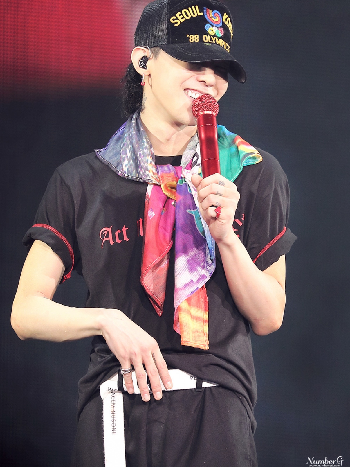 Peaceminusone O-Ring Belt #2 Black 착용 스타일 - 3