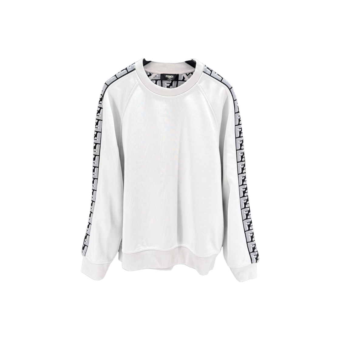 IT2S7HK629D2 Fendi FF Logo Sweatshirt White FAF666