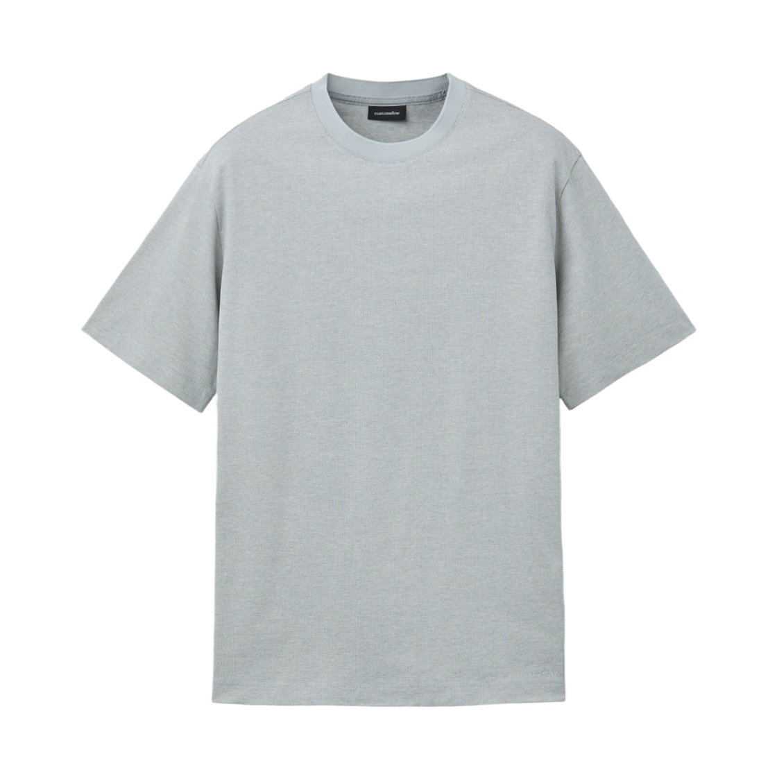 커스텀멜로우 베이직 티셔츠 그레이(Customellow Basic T-Shirt Gray)
