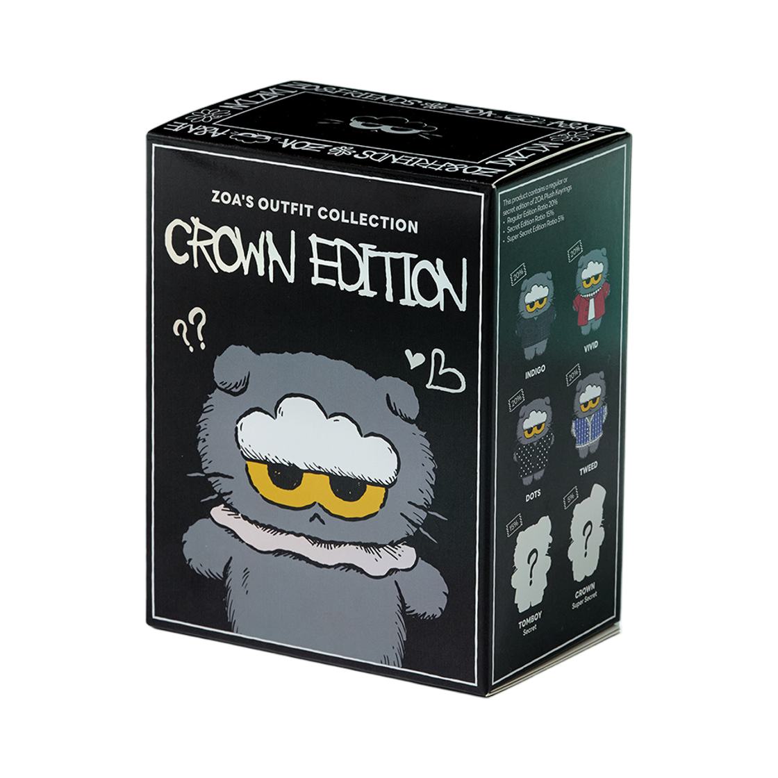조앤프렌즈 조아 크라운 에디션 인형 키링 미개봉 랜덤박스 (1개입)(Zo&Friends Zoa Crown Edition Plush Keyring Sealed Case (1 Blind Box))