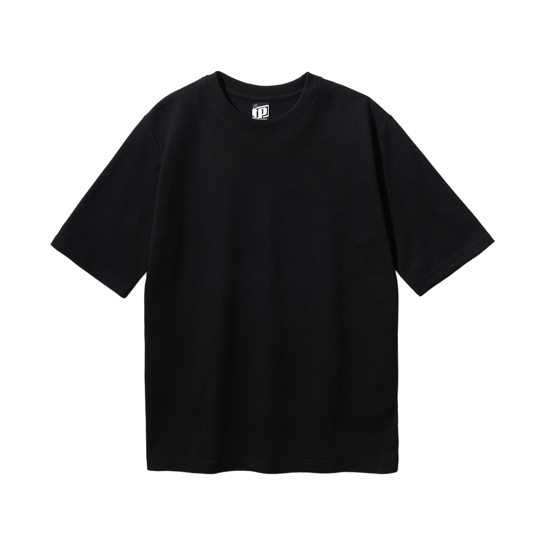 KHST1011_black_k FP142 Double Cotton Muji Short Sleeve Black KHST1011