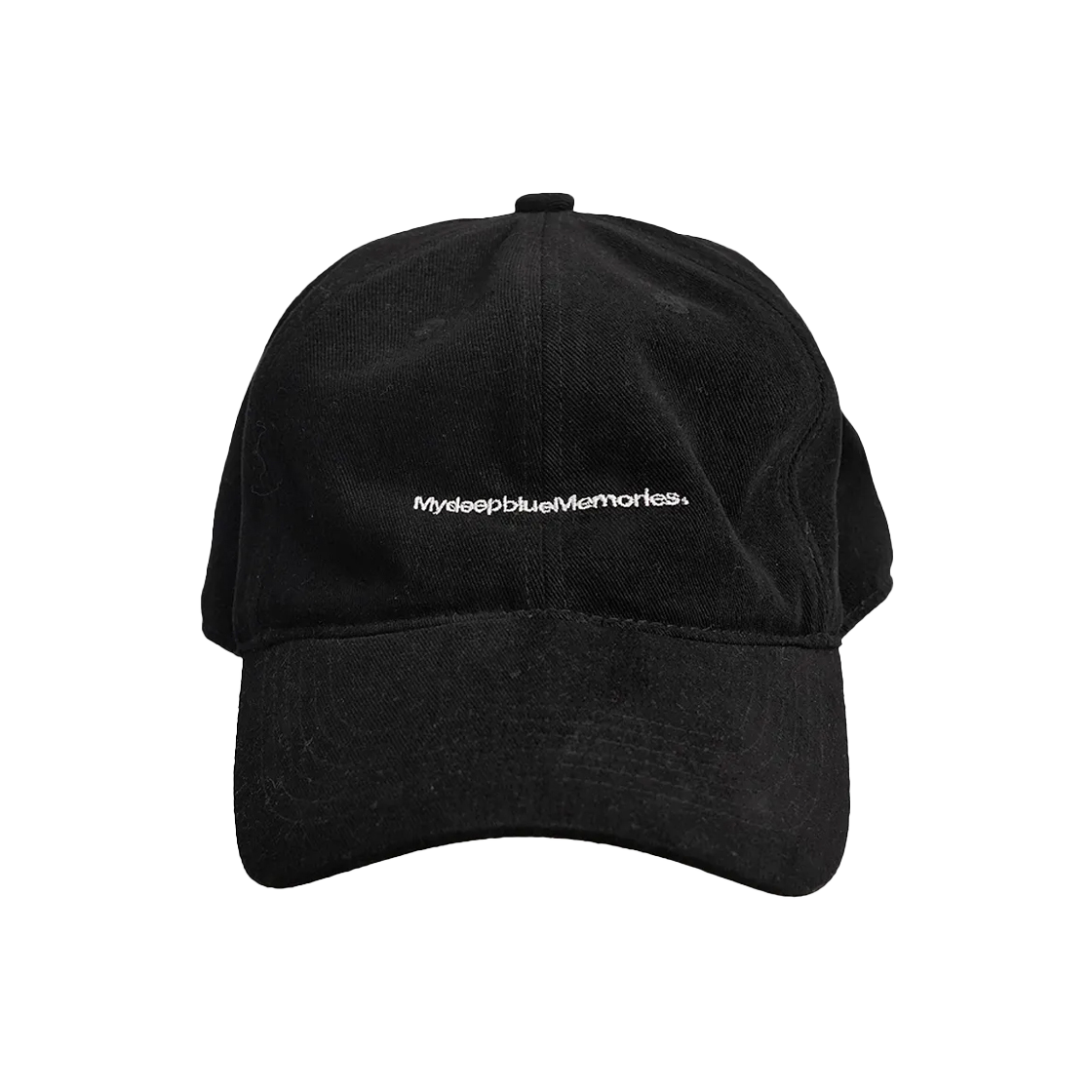 26072904 Mydeepbluememories Text Ball Cap Black