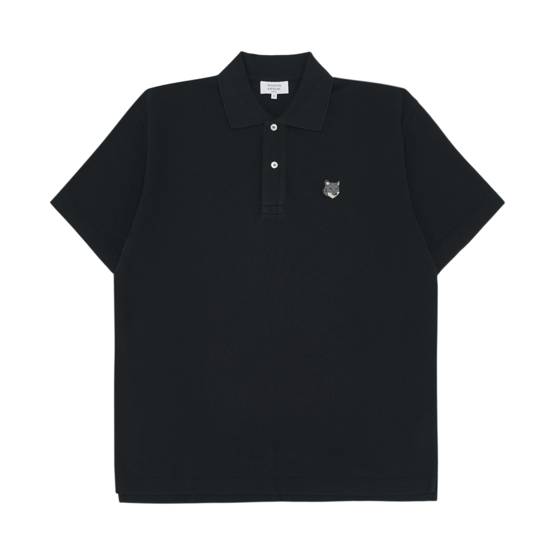메종 키츠네 폭스 헤드 컴포트 폴로 블랙(Maison Kitsune Fox Head Comfort Polo Black) - 1