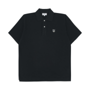 Maison Kitsune Fox Head Comfort Polo Black