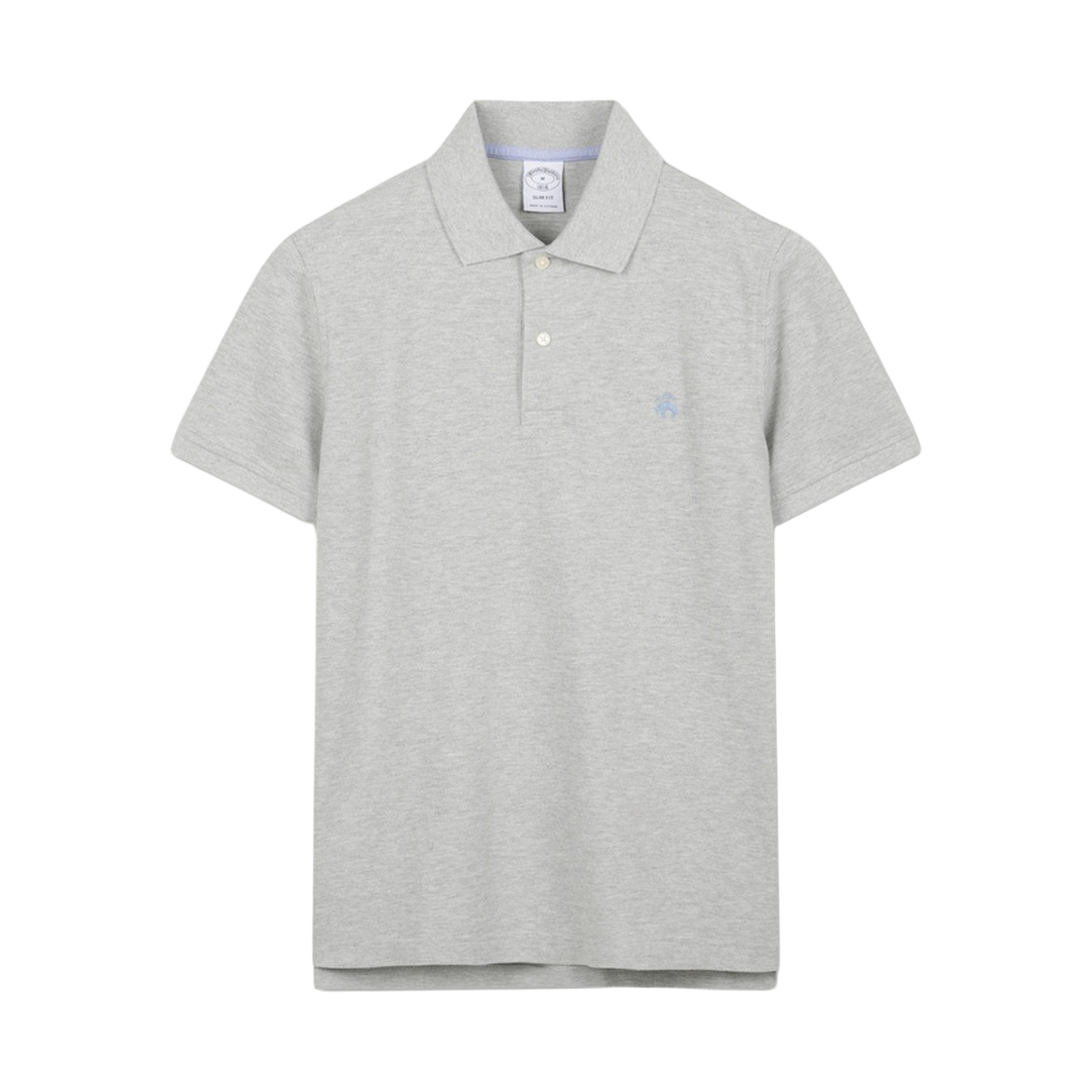 BBNTMN7789WGA BrooksBrothers Cotton Pique Polo Shirt Grey