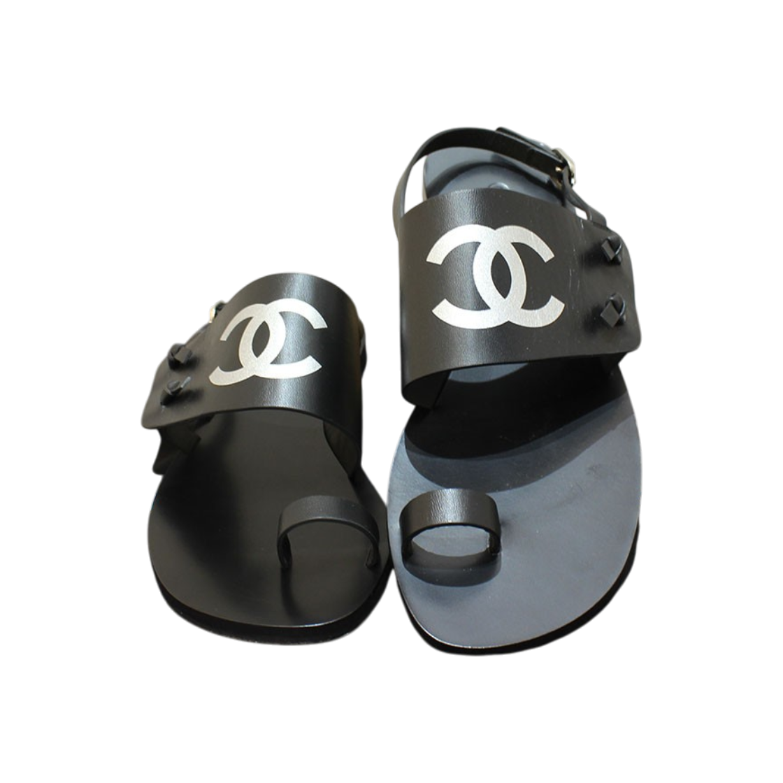 ITVJDN892HC8 Chanel Slide Sandals 36 G36885