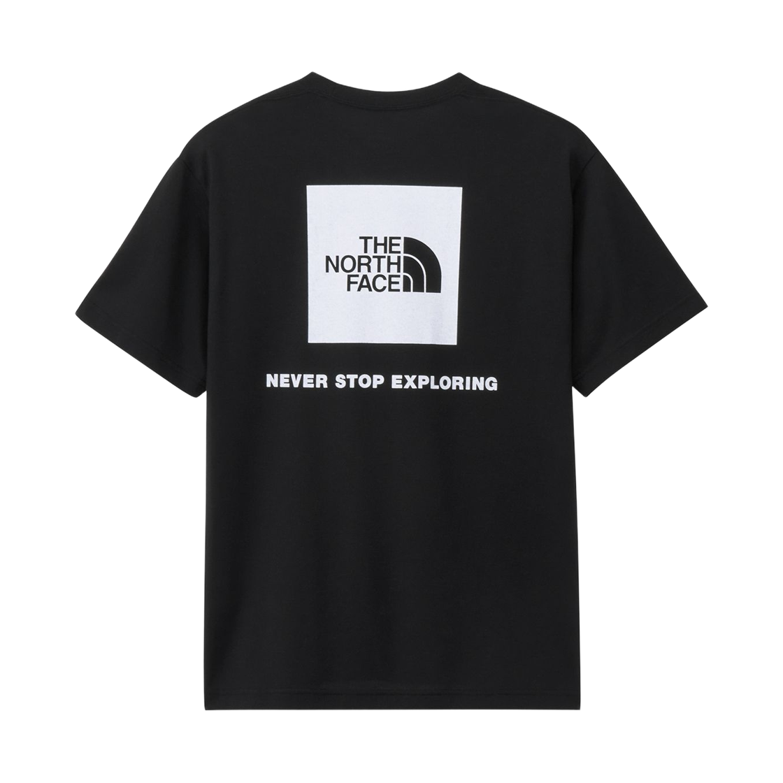 NT32447K2 The North Face Short Sleeve Back Square Logo T-Shirt Black 2