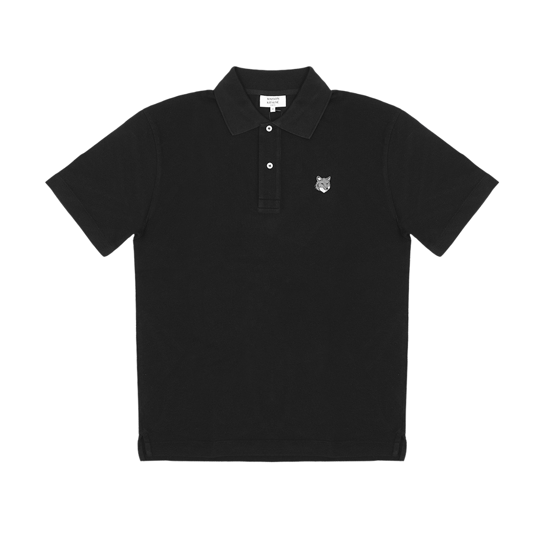 [25% 쿠폰] 메종 키츠네 폭스 헤드 컴포트 폴로 블랙([25% 쿠폰] Maison Kitsune Fox Head Comfort Polo Black) - 1