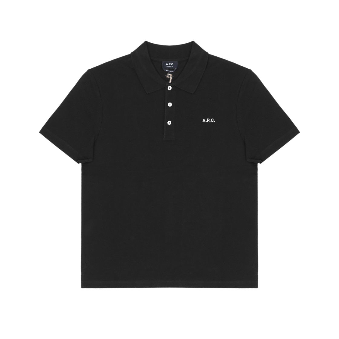 [25% 쿠폰] 아페쎄 카터 폴로 셔츠 블랙([25% 쿠폰] A.P.C. Carter Polo Shirt Black)