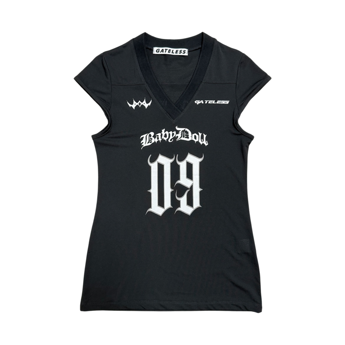 게이트리스 베이비돌 미니 티-차콜(Gateless Babydoll Mini T-shirt-Charcoal) - 1