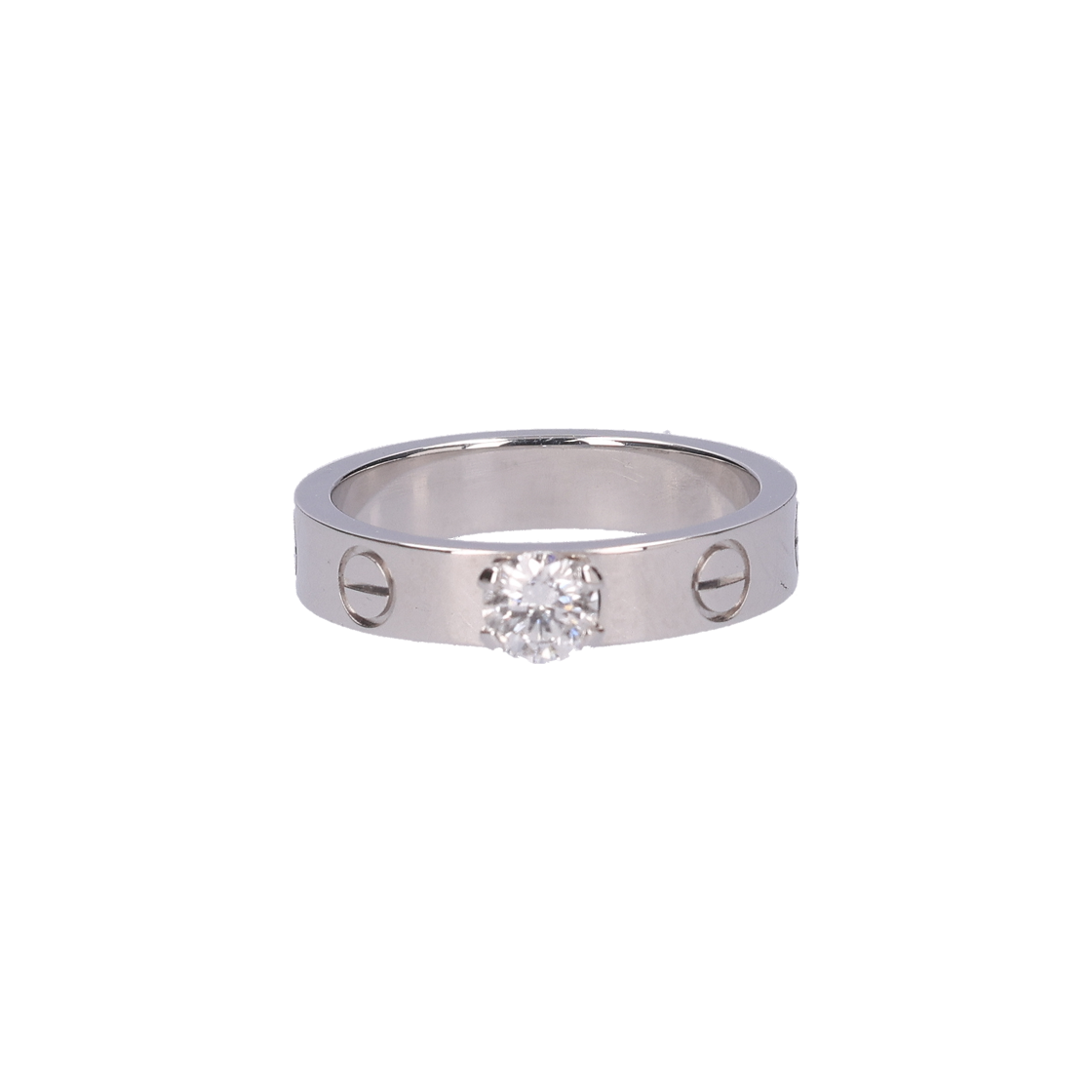 IT3GGUMWKMLF Cartier Love Solitaire Ring 18K White Gold Diamond