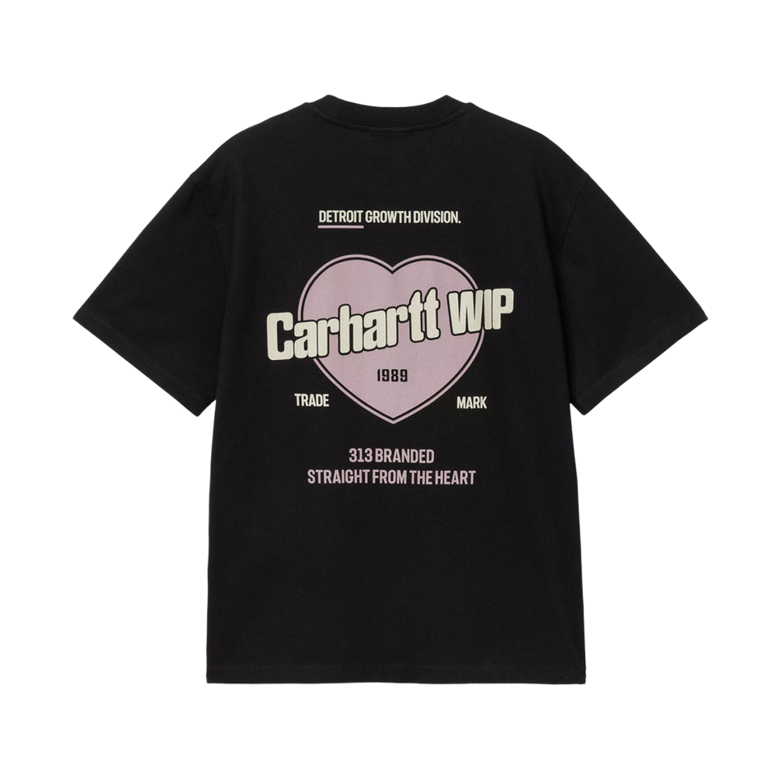 I035264-89-06 (W) Carhartt WIP S/S Growth T-Shirt Black Stone Washed