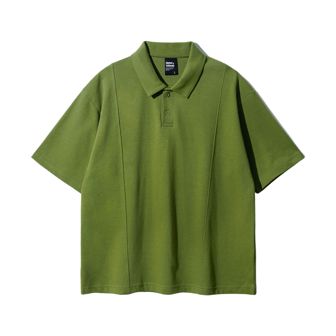 YKST1453_olive_29 FP142 Double cotton pintuck collar halfsleev t-shirts olive YKST1453