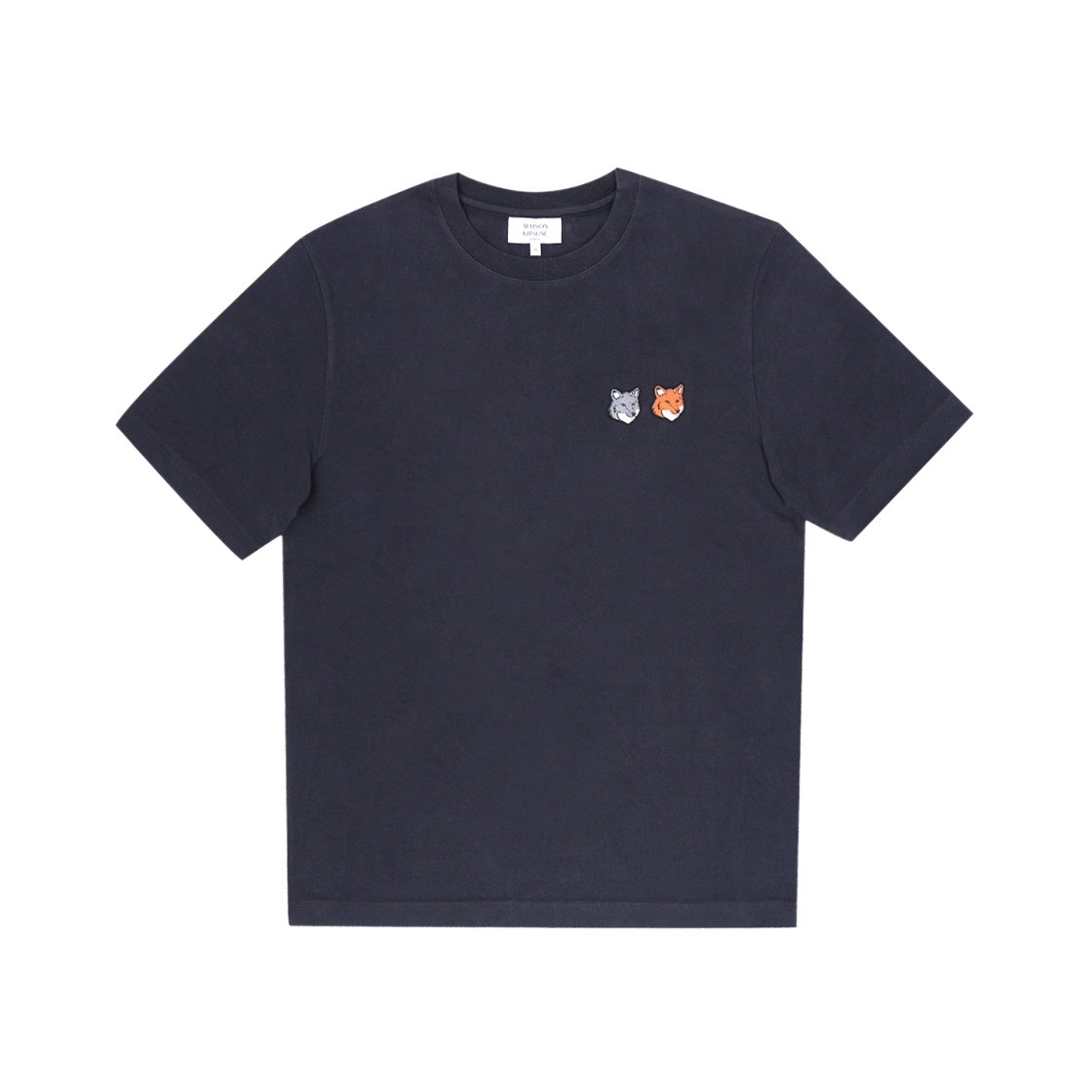 OM011CFKJ7025 P190 [25% 쿠폰] Maison Kitsune Double Bold Fox Head Comfort T-Shirt Anthracite