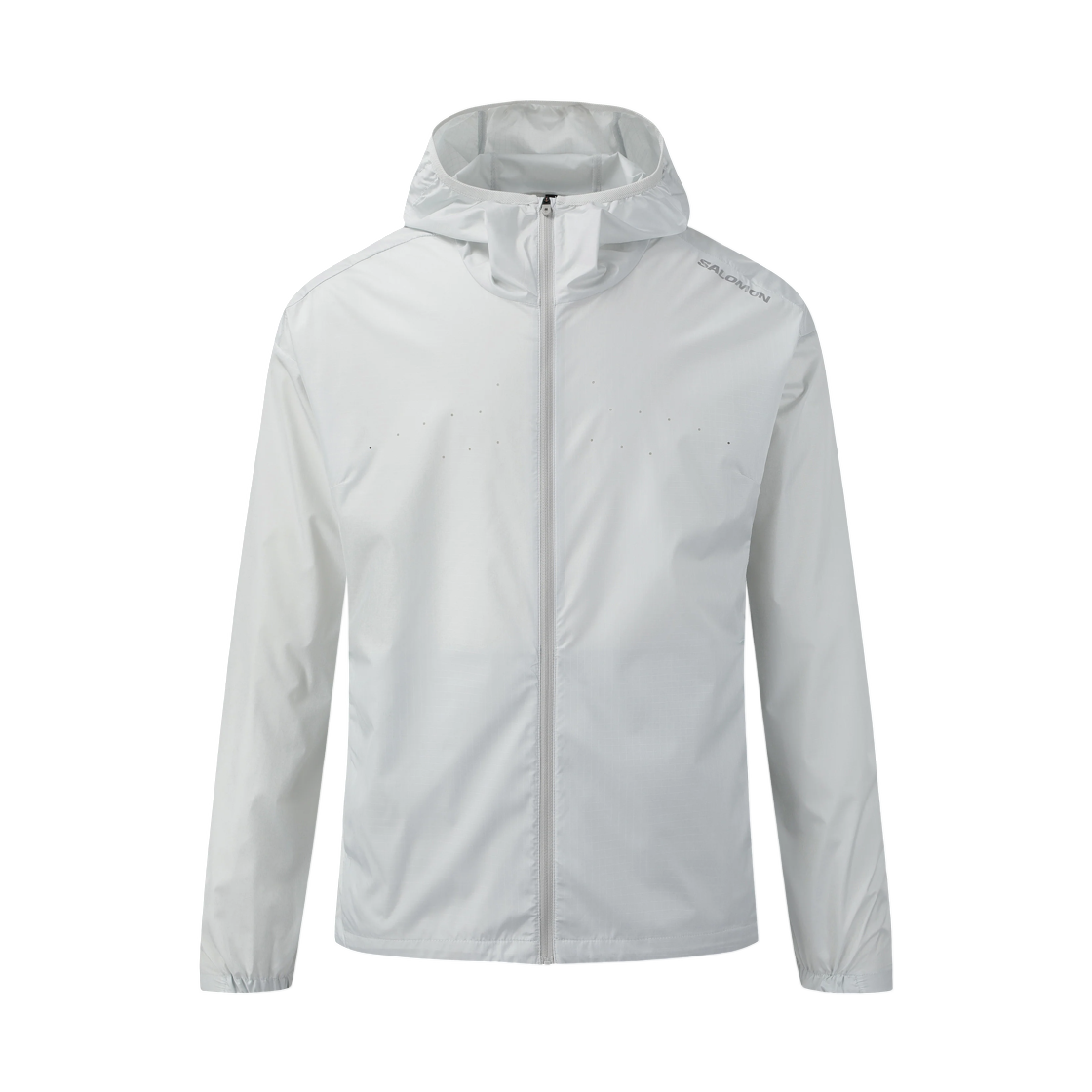 LD0417000 Salomon Tempos Running Jacket Light Grey