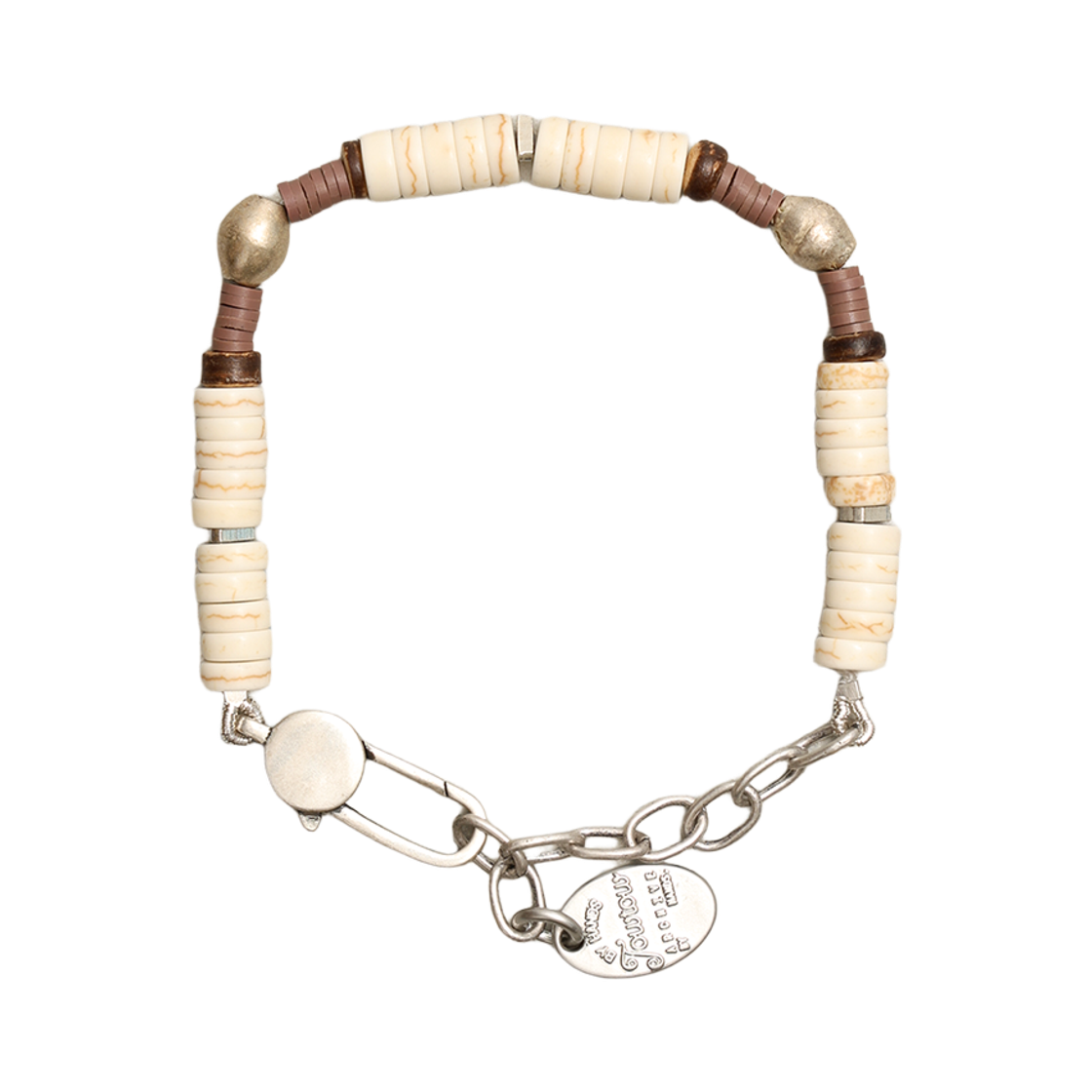토우토우아카이브 데저트 베일 젬스 팔찌 아이보리(TOWTOW.ARCHIVE Desert Veil Gems Bracelet Ivory) - 1