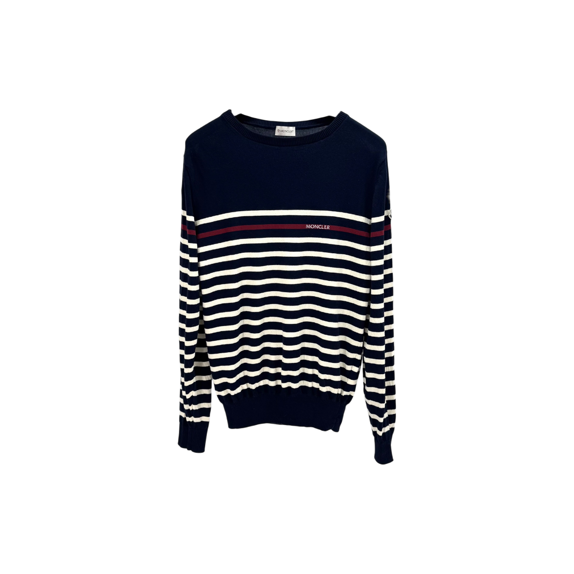 ITGU3AVCOS4R Moncler Stripe Knit Navy