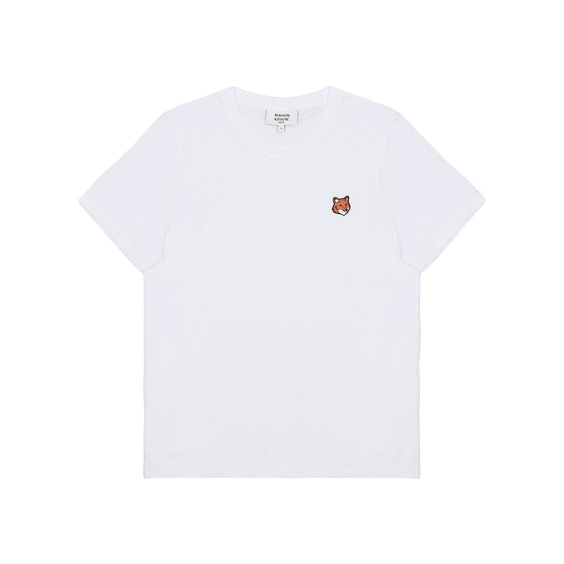PW00113KJ7026 P100 [25% 쿠폰] (W) Maison Kitsune Fox Head Regular T-Shirt White