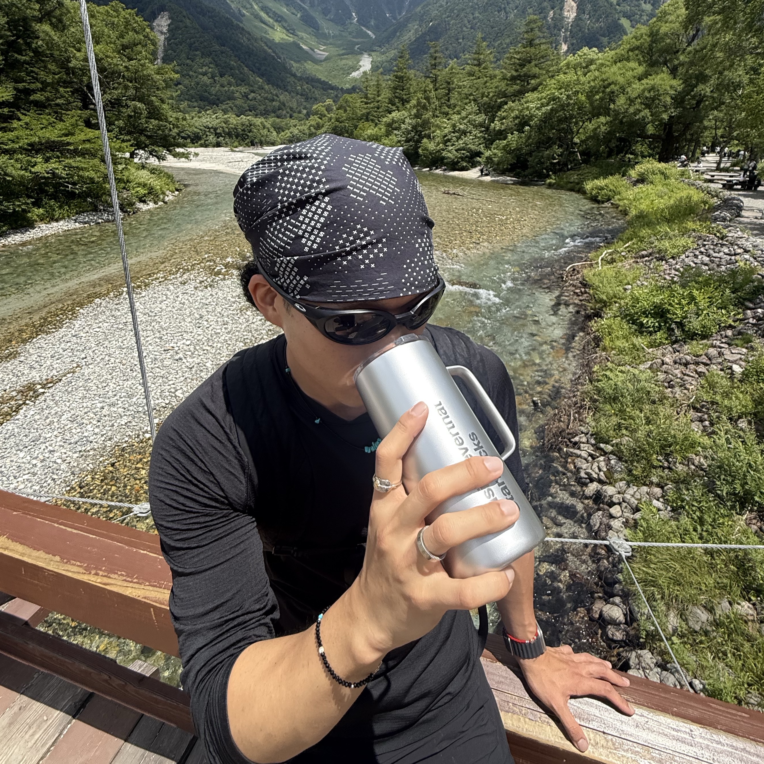 TOJI Breeze Jogger Pants Black, thisisneverthat x Starbucks Stainless Steel Mug Tumbler 503ml 착용 스타일 - 5