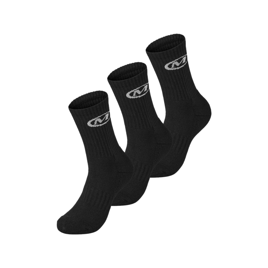 24SMSC-0105BK MIHAK 3Pack Symbol Logo Socks Black
