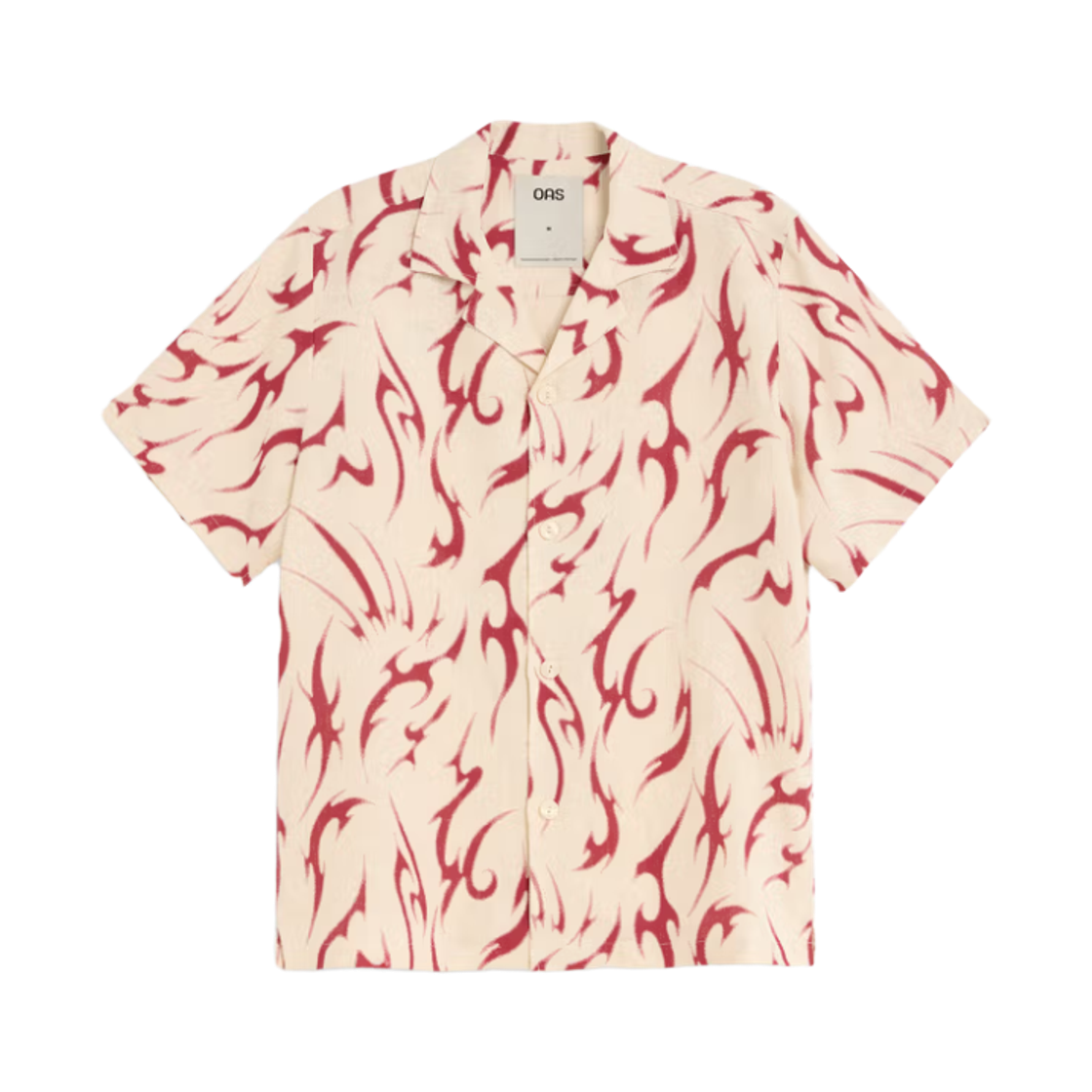 오에이에스 트리발로 쿠바 셔츠 딥 레드(OAS Tribalo Cuba Shirt Deep Red) - 1