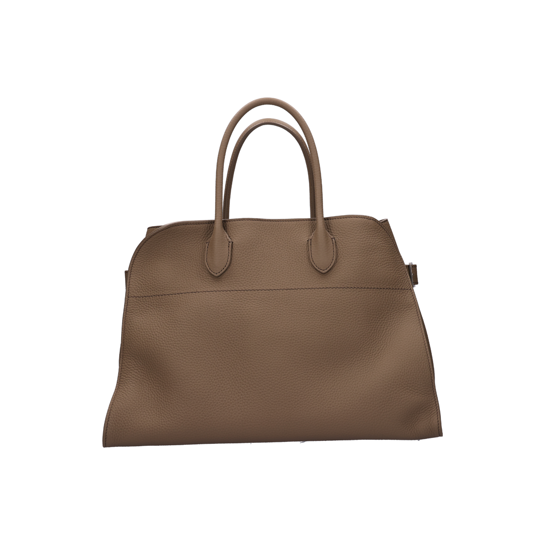 ITSPQIPB2A3V The Row Soft Margo 15 Bag in Dark Taupe Leather
