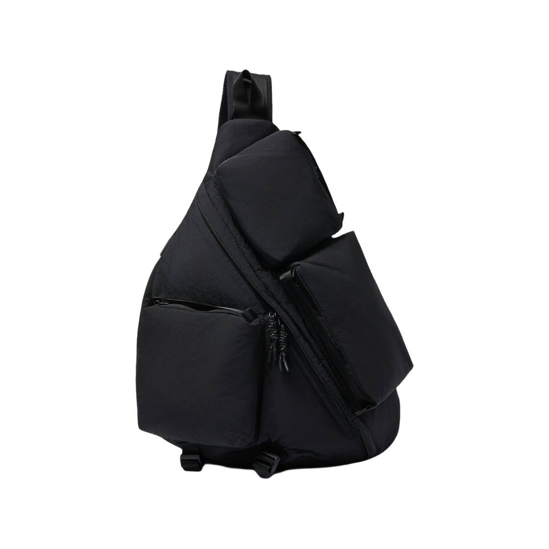 커스텀멜로우 나일론 슬링백 블랙(Customellow Nylon Sling Bag Black)