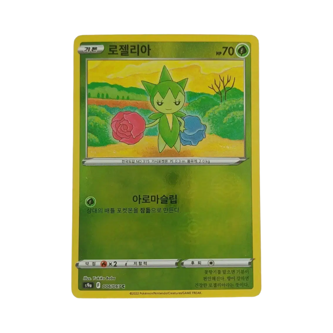 포켓몬 TCG 로젤리아 C 미러 배틀리전 (한글판)(Pokemon TCG Roselia C Mirror Battle Region (Korean Ver.)) - 1