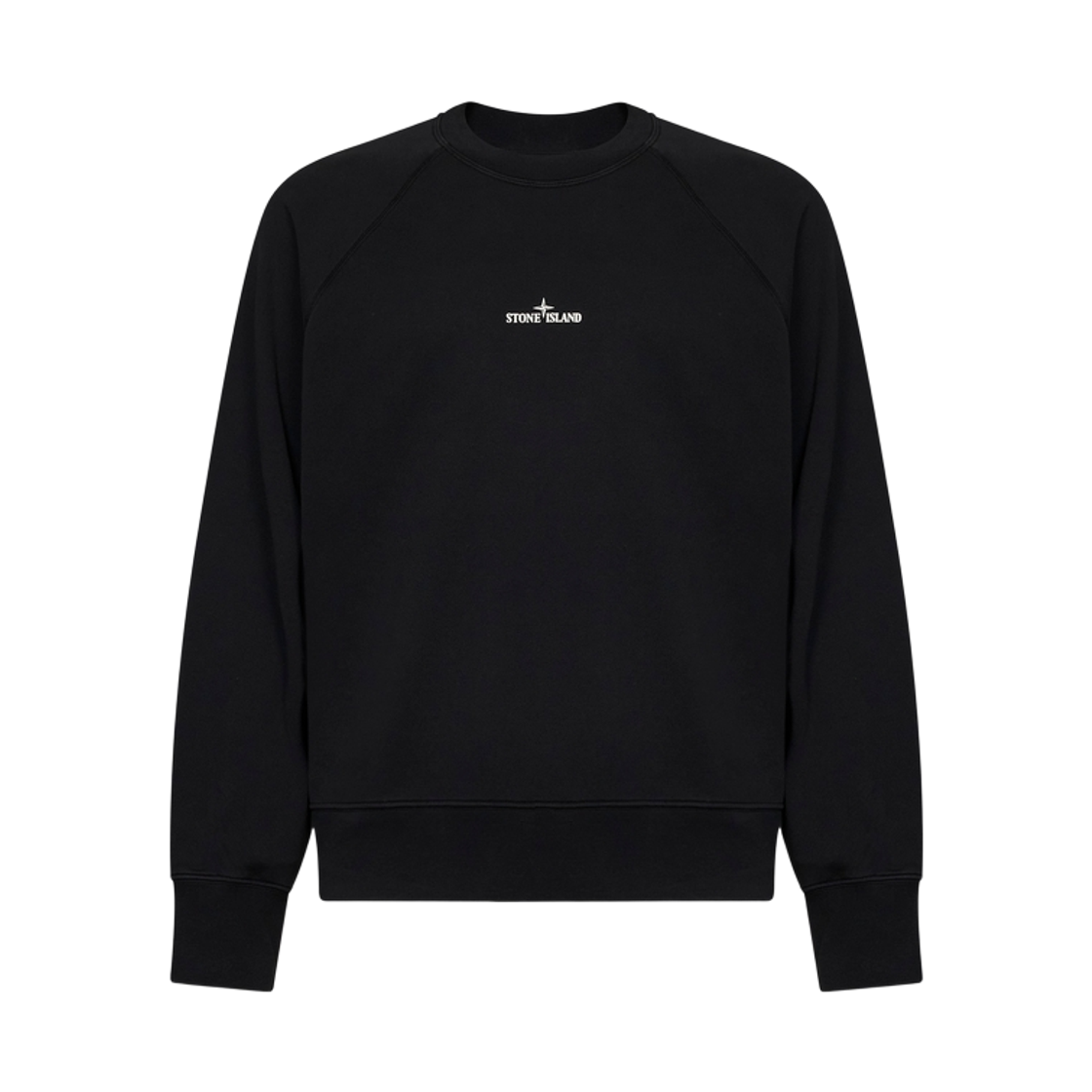 L2S1561000-08S0466-V0029 Stone Island 6100008 Cotton Fleece Oversized-Fit Crewneck Sweatshirt with Desert Print Black - 26FW