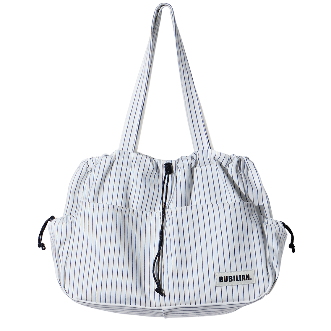 버빌리안 뉴비 숄더백 스트라이프 화이트(Bubilian Newbie Shoulder Bag Stripe white)