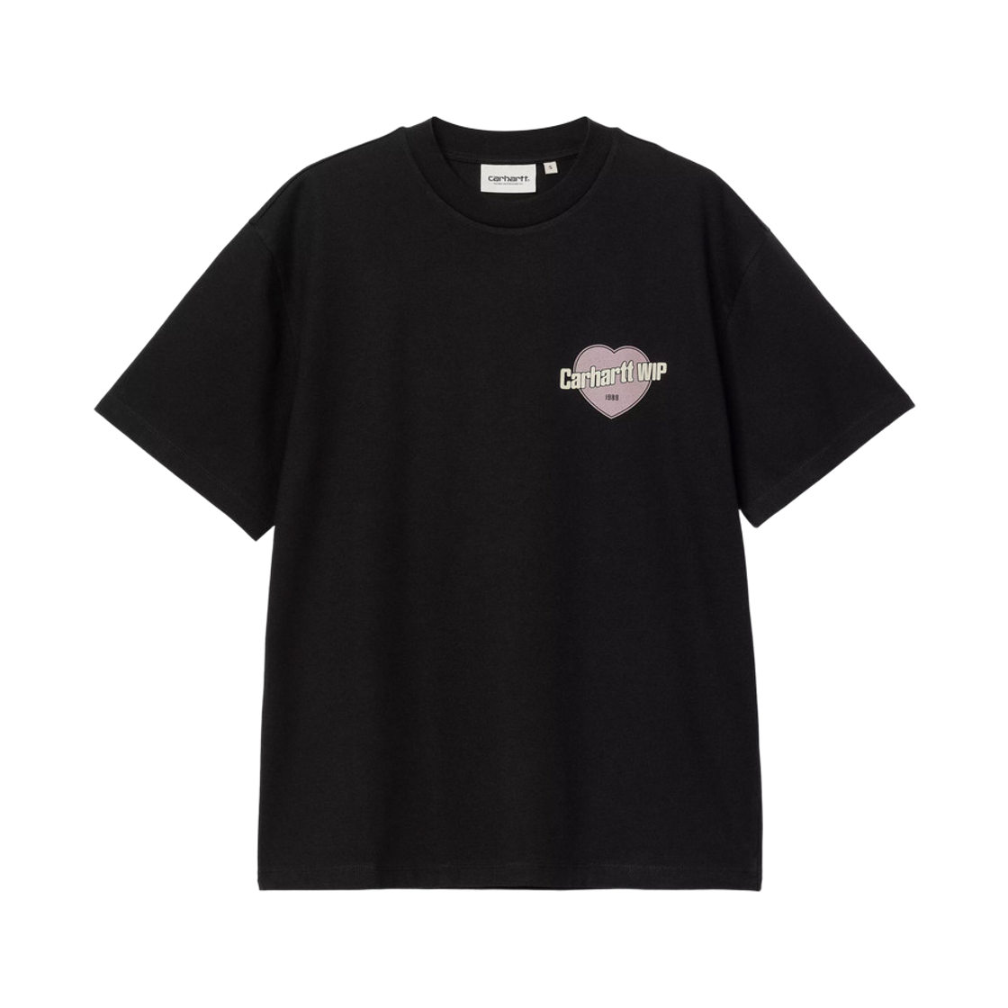(W) 칼하트 WIP 숏슬리브 그로스 티셔츠 블랙 스톤 워시드((W) Carhartt WIP S/S Growth T-Shirt Black Stone Washed) - 2