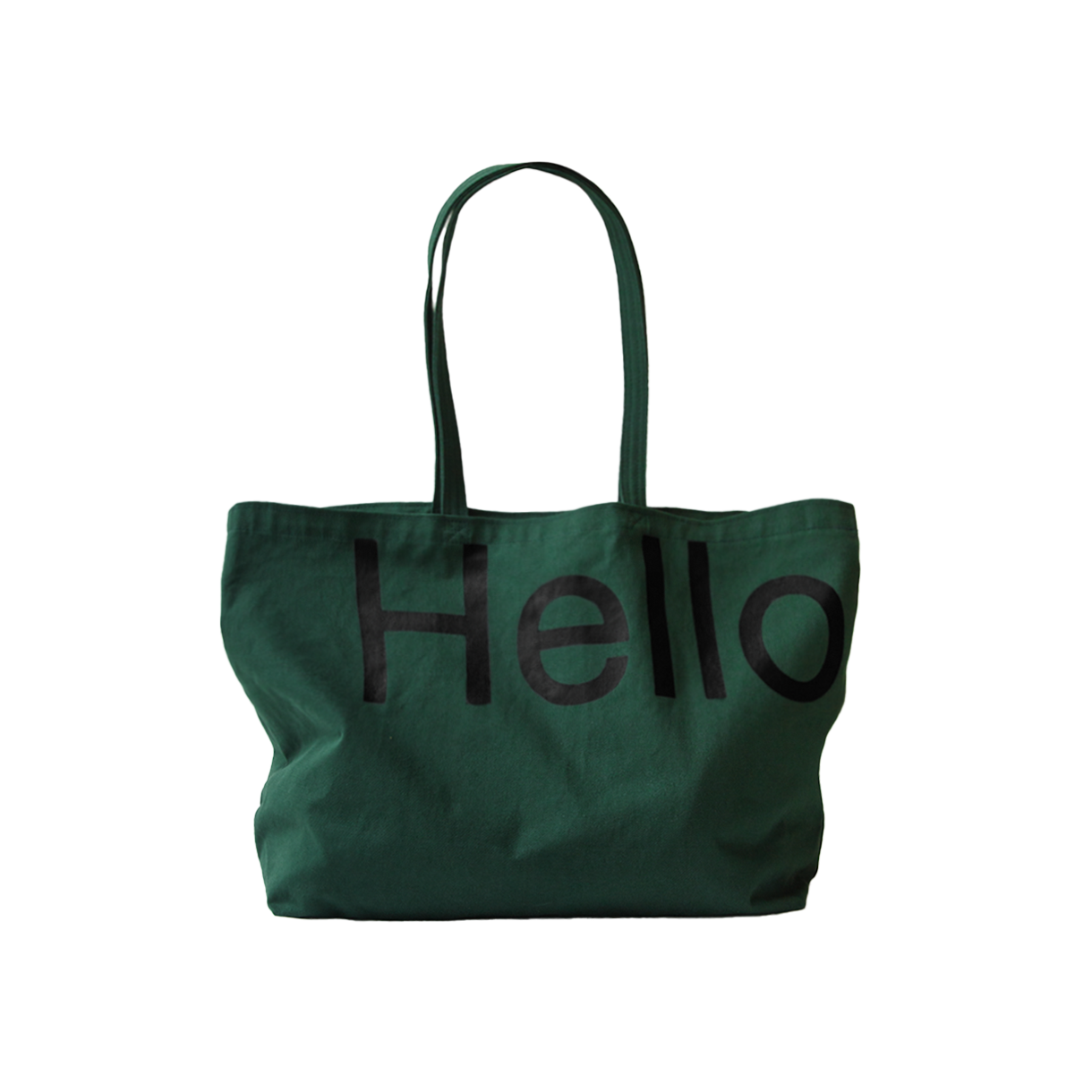 헬로듀드 빅 토트백 딥 그린(Hellodude Big Tote Bag Deep Green)