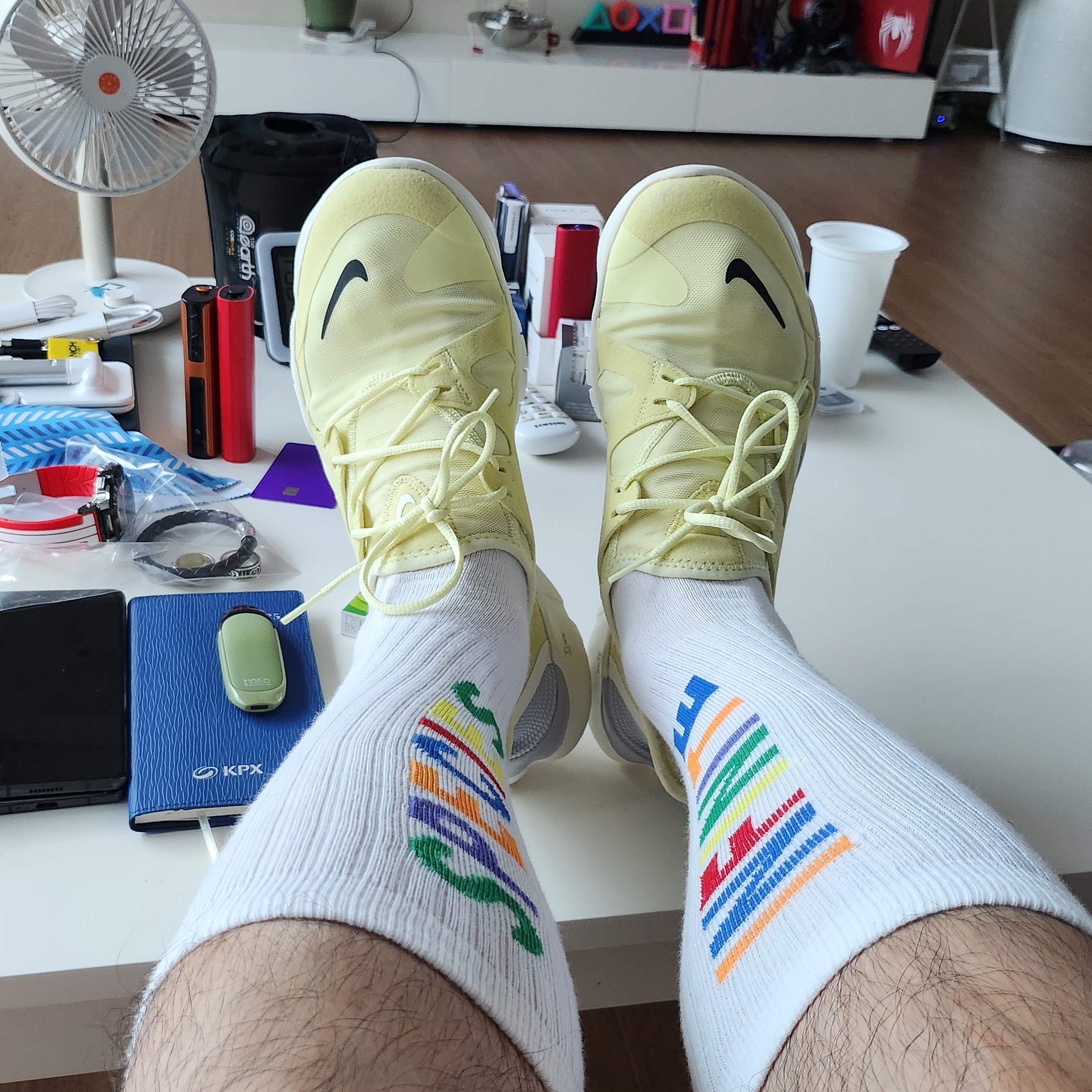 Nike Free RN 5.0 Luminous Green 착용 스타일 - 5