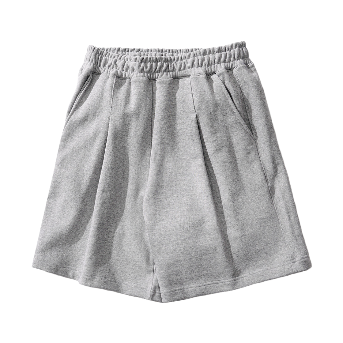 JDSP1337_gray_29 FP142 One-tuck bermuda shorts gray JDSP1337
