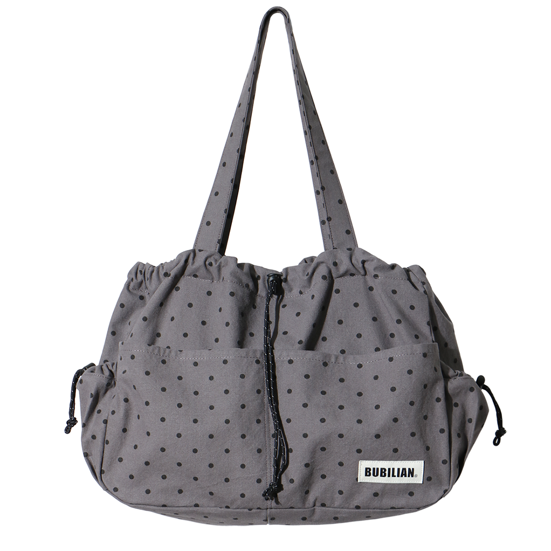 버빌리안 뉴비 숄더백 도트 다크그레이(Bubilian Newbie Shoulder Bag Tote dark gray)