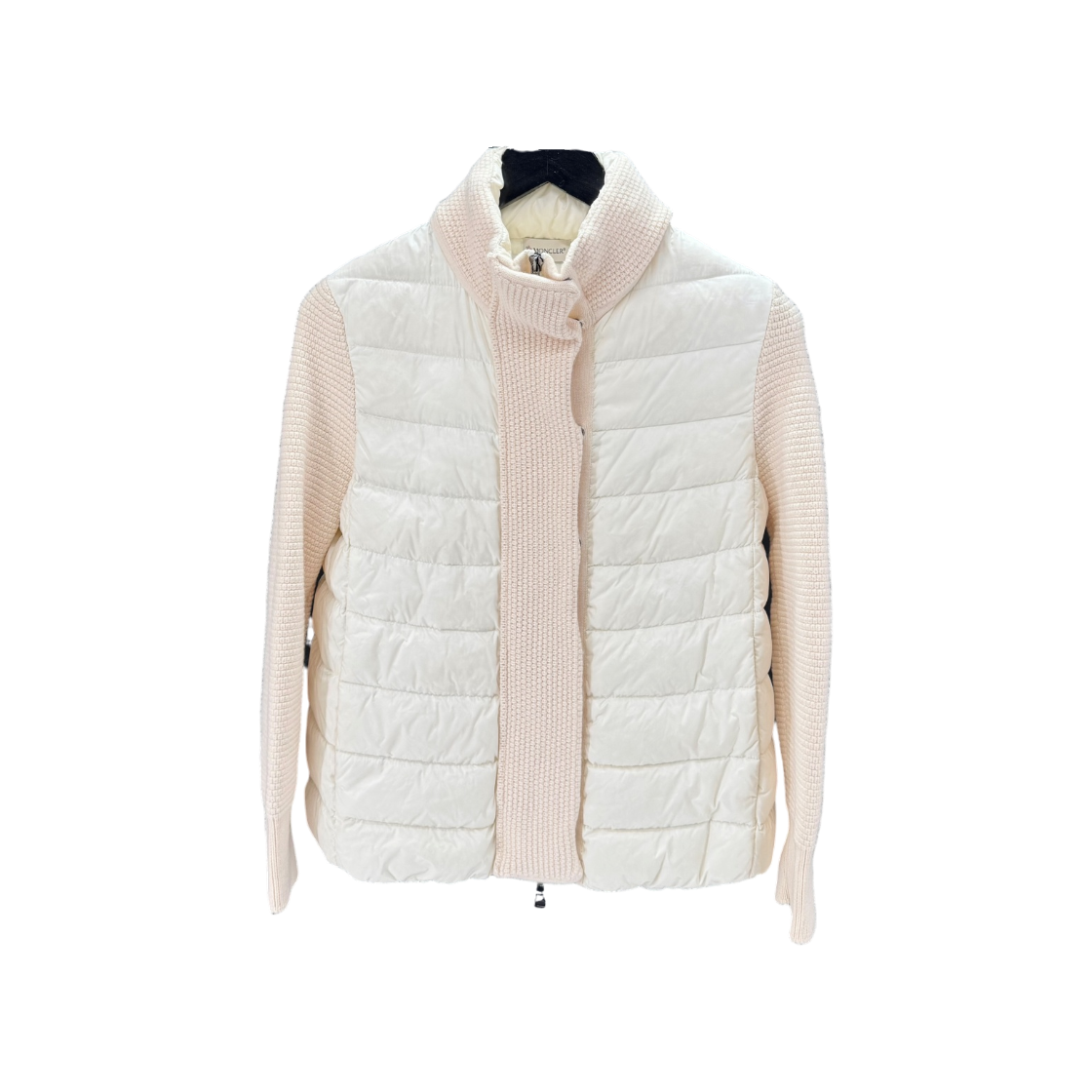 IT6MWLFWGO93 Moncler Tricot Women Knit Padding Ivory