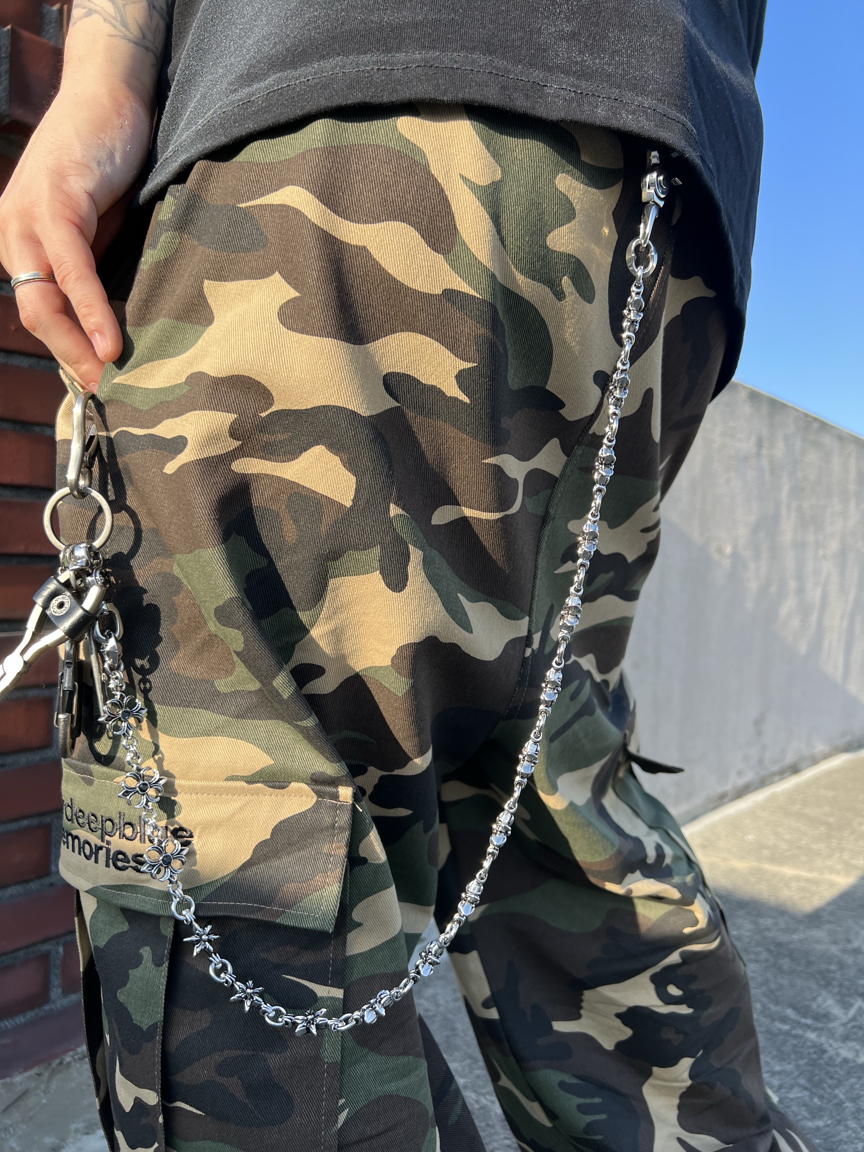 AX CONNECTION Snake Pendant Chain Necklace 착용 스타일 - 8